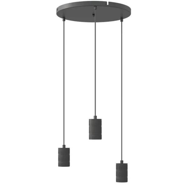 plafondplaat_l_rond_cm_zw_0.webp Clearance Straluma Plafondplaat 3-l rond 40cm zwart excl.lb