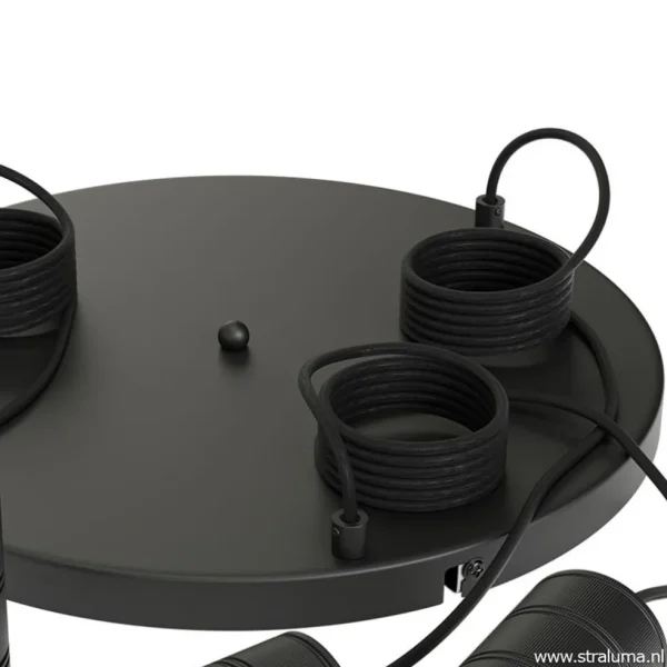 plafondplaat_l_rond_cm_zw_2.webp Clearance Straluma Plafondplaat 3-l rond 40cm zwart excl.lb