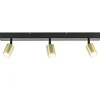 Outlet Straluma Plafondspot Bounce 3L 70cm zwart/goud
