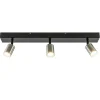 Discount Straluma Plafondspot Bounce 3L 70cm zwart/rvs
