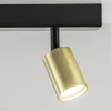 Outlet Straluma Plafondspot Bounce 3L 70cm zwart/goud