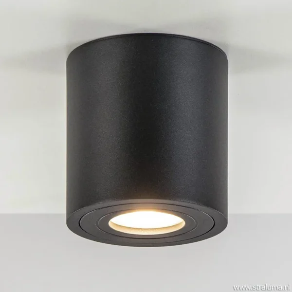 plafondspot_cilinder_zwar_1-3.webp Cheap Straluma Plafondspot cilinder zwart gu10 IP44