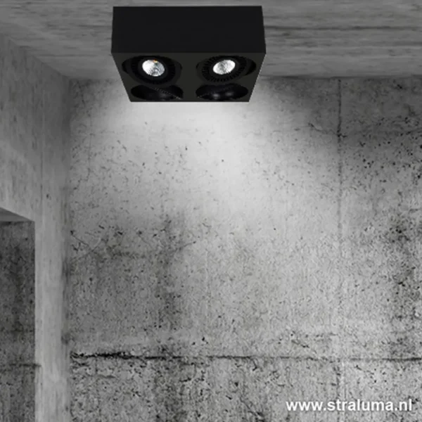 plafondspot_eye_box_l_zwa_4.webp Cheap Straluma Plafondspot Eye box 4L zwart 3000k