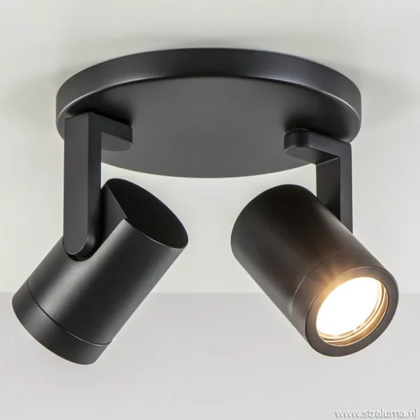 plafondspot_halo_spot_l_r_1.webp Online Straluma Plafondspot Halo Spot 2L rond zwart