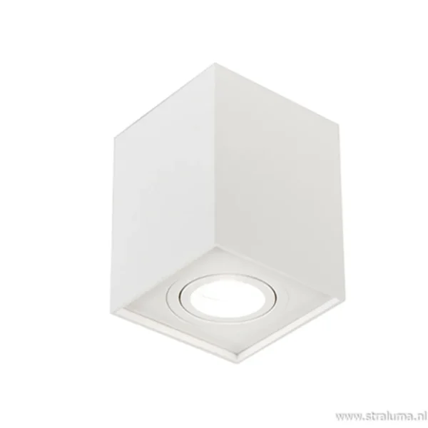 plafondspot_kubus_wit_ver_1.webp Clearance Straluma Plafondspot kubus wit verstelbaar gu10
