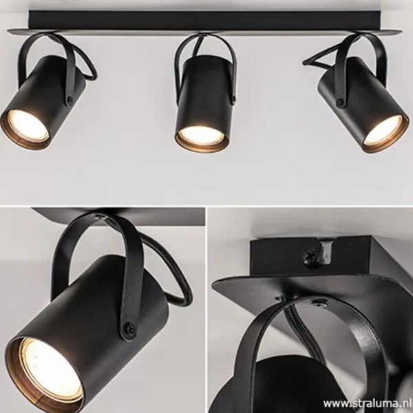 plafondspot_l_op_balk_zwa_2-1.webp Best Straluma Plafondspot 3L op balk zwart