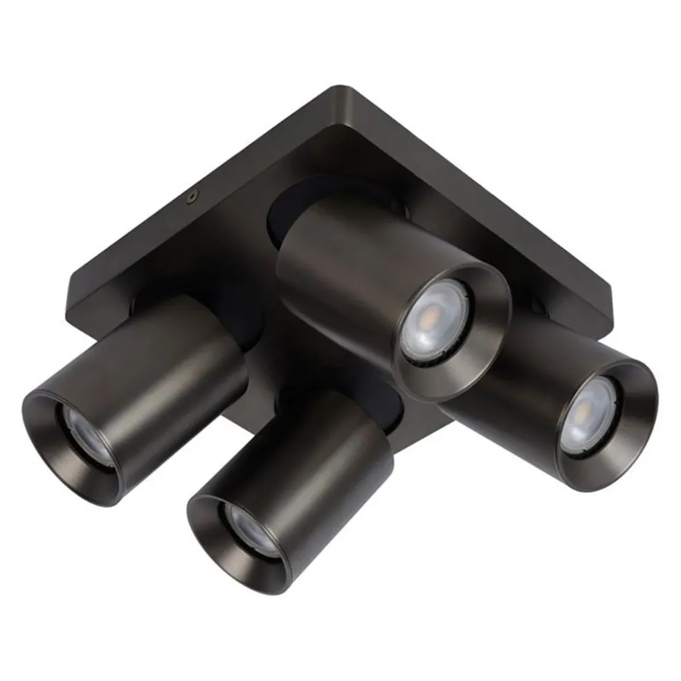 plafondspot_l_vierkant_gu_0.webp Best Sale Straluma Plafondspot 4L vierkant gunmetal incl. gu10