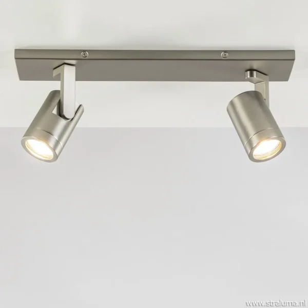 plafondspot_licht_op_balk_1.webp Shop Straluma Plafondspot 2-licht op balk nikkel gu10