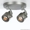 Shop Straluma Plafondspot 2-lichts rond nikkel gu10