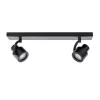 plafondspot_mat_zwart_bal_0.webp Hot Straluma Plafondspot mat zwart balk 2-lichts gu10