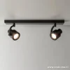 plafondspot_mat_zwart_bal_1.webp Hot Straluma Plafondspot mat zwart balk 2-lichts gu10