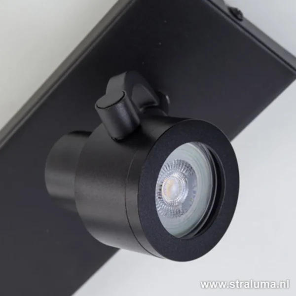 plafondspot_mat_zwart_bal_3.webp Hot Straluma Plafondspot mat zwart balk 2-lichts gu10
