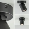 Discount Straluma Plafondspot Oliver enkel tube zwart gu10