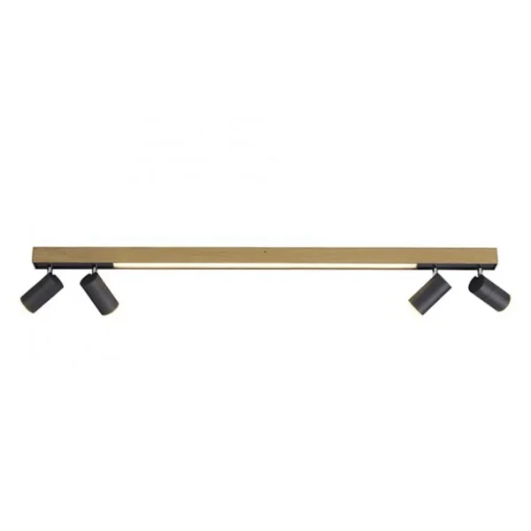 Best Straluma Plafondspot Pure Lines antraciet/hout cct