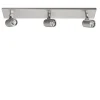 Discount Straluma Plafondspot Rain 3L balk nikkel IP44