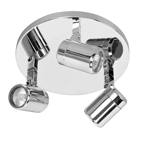 Sale Straluma Plafondspot Rain 3l rond chroom IP44