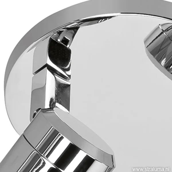 Clearance Straluma Plafondspot Rain 2l rond chroom IP44