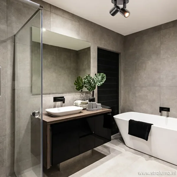 plafondspot_rain_l_rond_z_4-1.webp Store Straluma Plafondspot Rain 2L rond zwart IP44
