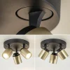 plafondspot_razza_l_rond__3.webp Discount Straluma Plafondspot Razza 3l rond zwart/goud gu10