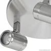 Flash Sale Straluma Plafondspot rond Rain 3-l nikkel IP44