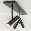 Sale Straluma Plafondspot Trend 3L balk zwart gu10mini