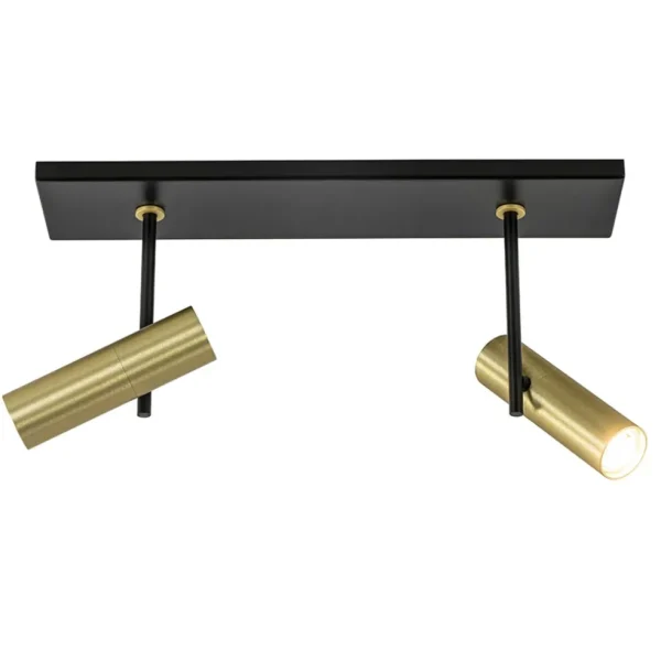 plafondspot_trend_l_zwart_1-1.webp Flash Sale Straluma Plafondspot Trend 2L zwart/goud mini gu10