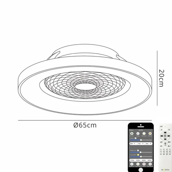 plafondventilator_tibet_w_1.webp Best Sale Straluma Plafondventilator Tibet wit ab/app CCT
