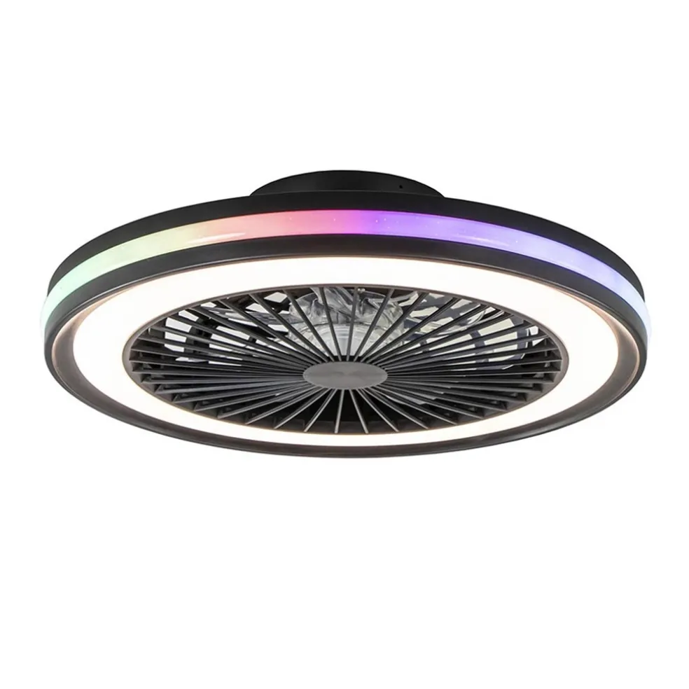 plafondventilator_zwart_i_0.webp Hot Straluma Plafondventilator zwart inclusief dimbaar LED en kleur