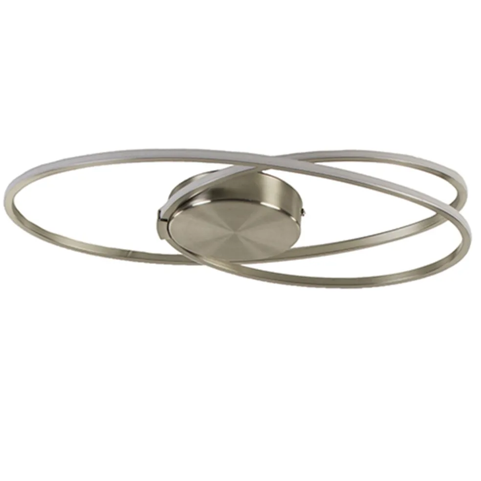 Best Sale Straluma Plafonnière Eclipse nikkel led 3-st.dimb