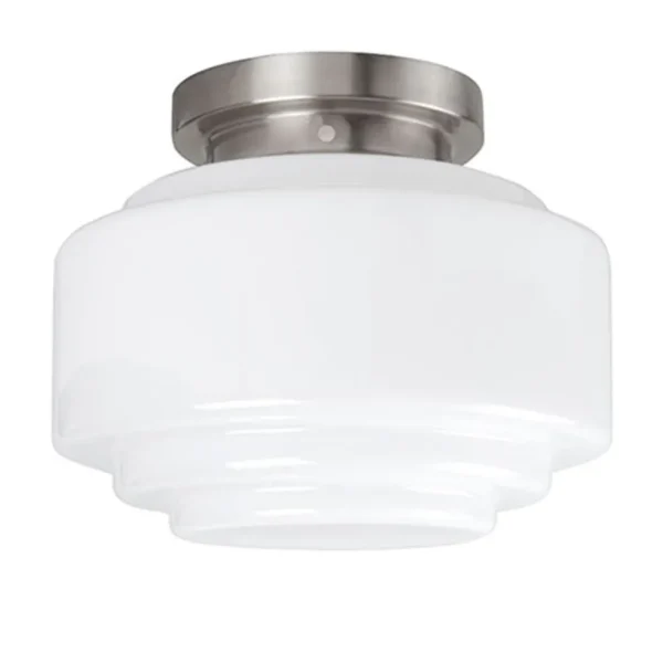 plafonnire_retro_opaal_gl_0.webp Discount Straluma Plafonnière retro opaal glas/staal