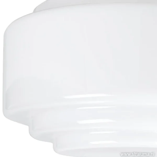 plafonnire_retro_opaal_gl_1.webp Discount Straluma Plafonnière retro opaal glas/staal