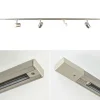 Best Sale Straluma Railsysteem 1,5m nikkel met 4 verstelbare spots