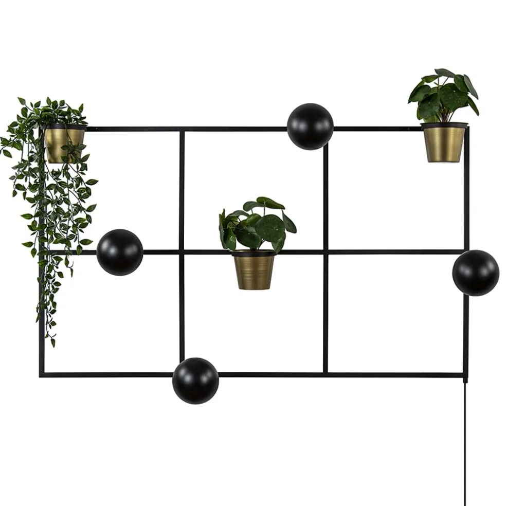 rechthoekig_wandrek_met_p_0.webp Online Straluma Rechthoekig wandrek met plantenpotten en E27 fittingen