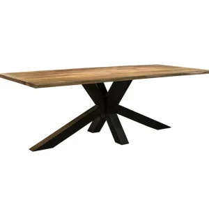 rechthoekige_eettafel_man_0.webp Sale Straluma Rechthoekige eettafel mango hout met kruispoot