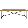 rechthoekige_eettafel_oud_1.webp Online Straluma Rechthoekige eettafel oud teak hout met zwart metalen poot