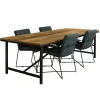 rechthoekige_eettafel_oud_4.webp Online Straluma Rechthoekige eettafel oud teak hout met zwart metalen poot