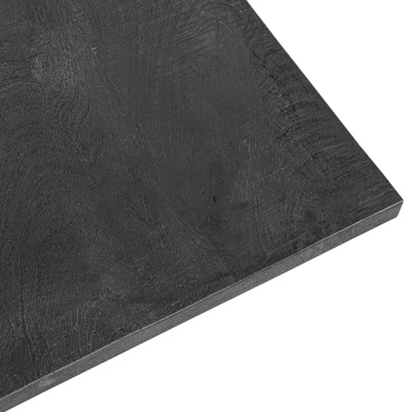 New Straluma Rechthoekige eettafel zwart mangohout met kruispoot 220 cm