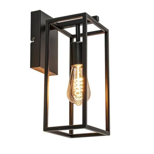 rechthoekige_wandlamp_mat_1.webp Cheap Straluma Rechthoekige wandlamp mat zwart frame