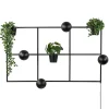 rechthoekige_wandlamp_zwa_0.webp Flash Sale Straluma Rechthoekige wandlamp zwart frame met plantenpotten
