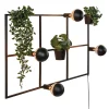 rechthoekige_wandlamp_zwa_1.webp Flash Sale Straluma Rechthoekige wandlamp zwart frame met plantenpotten
