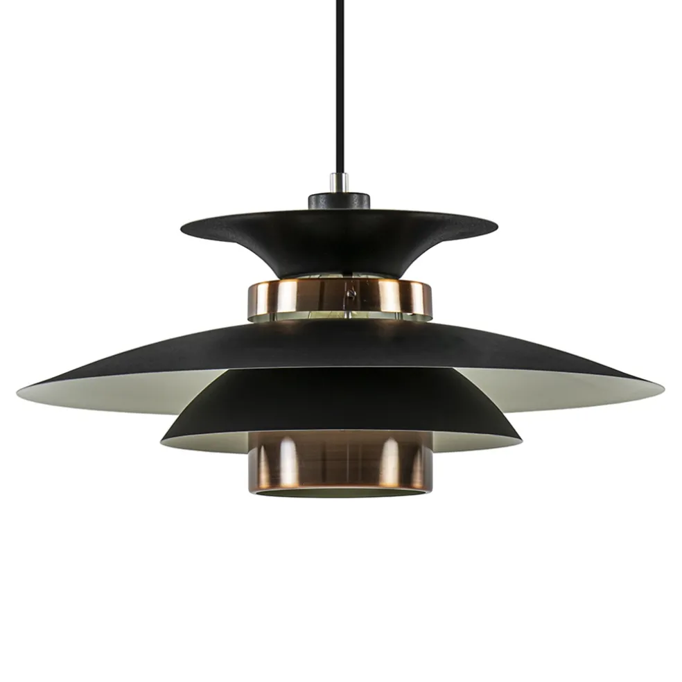 retro_hanglamp_zwart_met__0.webp Outlet Straluma Retro hanglamp zwart met koper 50 cm