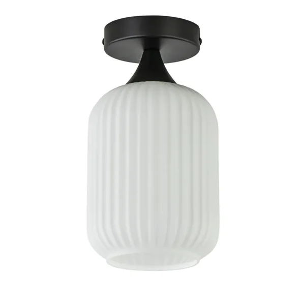 retro_plafondlamp_zwart_m_0-2.webp Clearance Straluma Retro plafondlamp zwart met wit glas