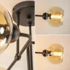 retro_plafondlamp_zwart_m_3-1.webp Sale Straluma Retro plafondlamp zwart met amber glas 6-lichts