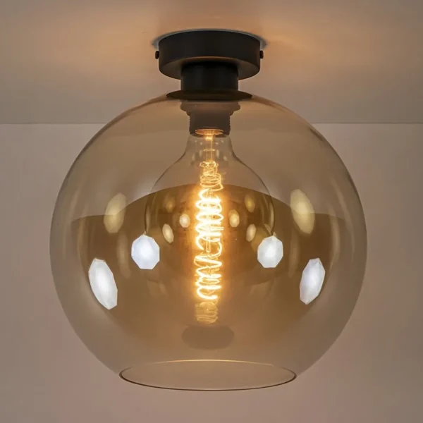 retro_plafondlamp_zwart_m_4-3.webp Cheap Straluma Retro plafondlamp zwart met amber glazen bol