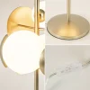 Hot Straluma Retro tafellamp goud met wit glas