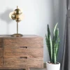 Hot Straluma Retro tafellamp goud met wit glas