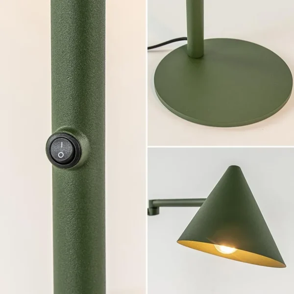 retro_tafellamp_met_kap_v_2.webp Flash Sale Straluma Retro tafellamp met kap verstelbaar groen