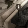 New Straluma Retro tafellamp zwart met smoke/titanium glazen bol