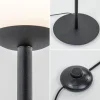 Online Straluma Retro vloerlamp mat zwart met witte glazen bol
