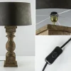 robuuste_lampvoet_cadore__3.webp New Straluma Robuuste lampvoet Cadore massief hout met brons